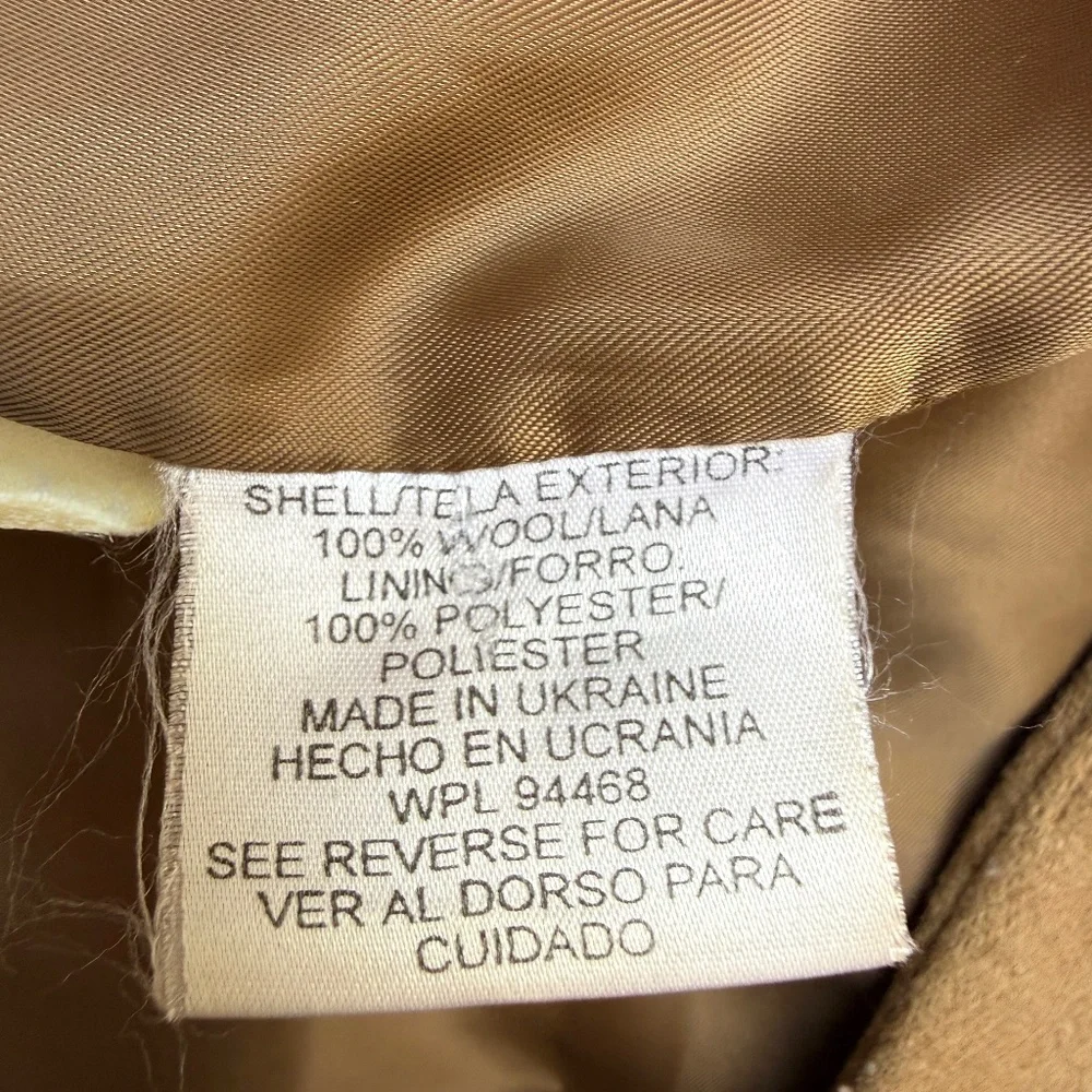 Vtg Donna Brook | Wool Tan Jacket | Size 10P | Classic & Elegant‎ - Picture 4 of 8